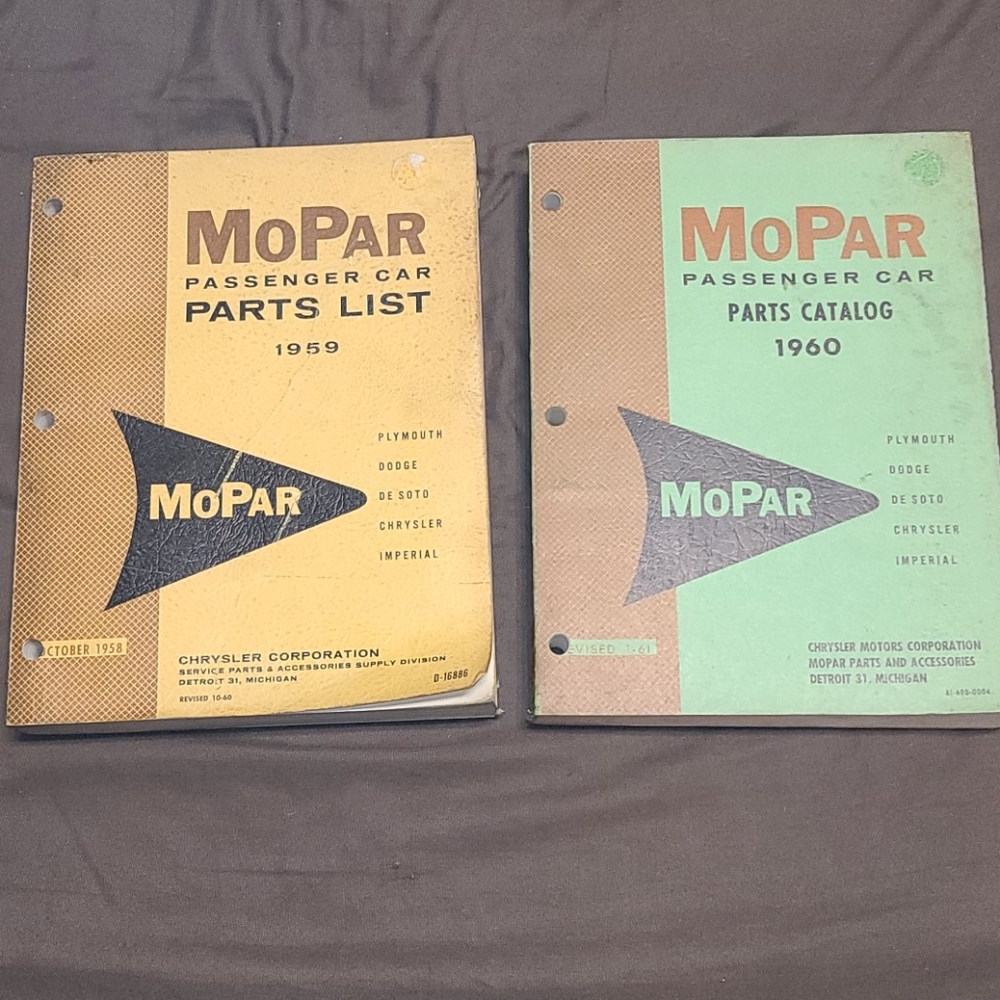 Original 1959&60 Mopar Passenger Car Parts Catalog - Picture 1 of 12